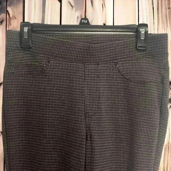 Seven7 Jeans Women's Pintuck Pull On Pant In Window Pane Size Medium Plaid - Picture 5 of 5